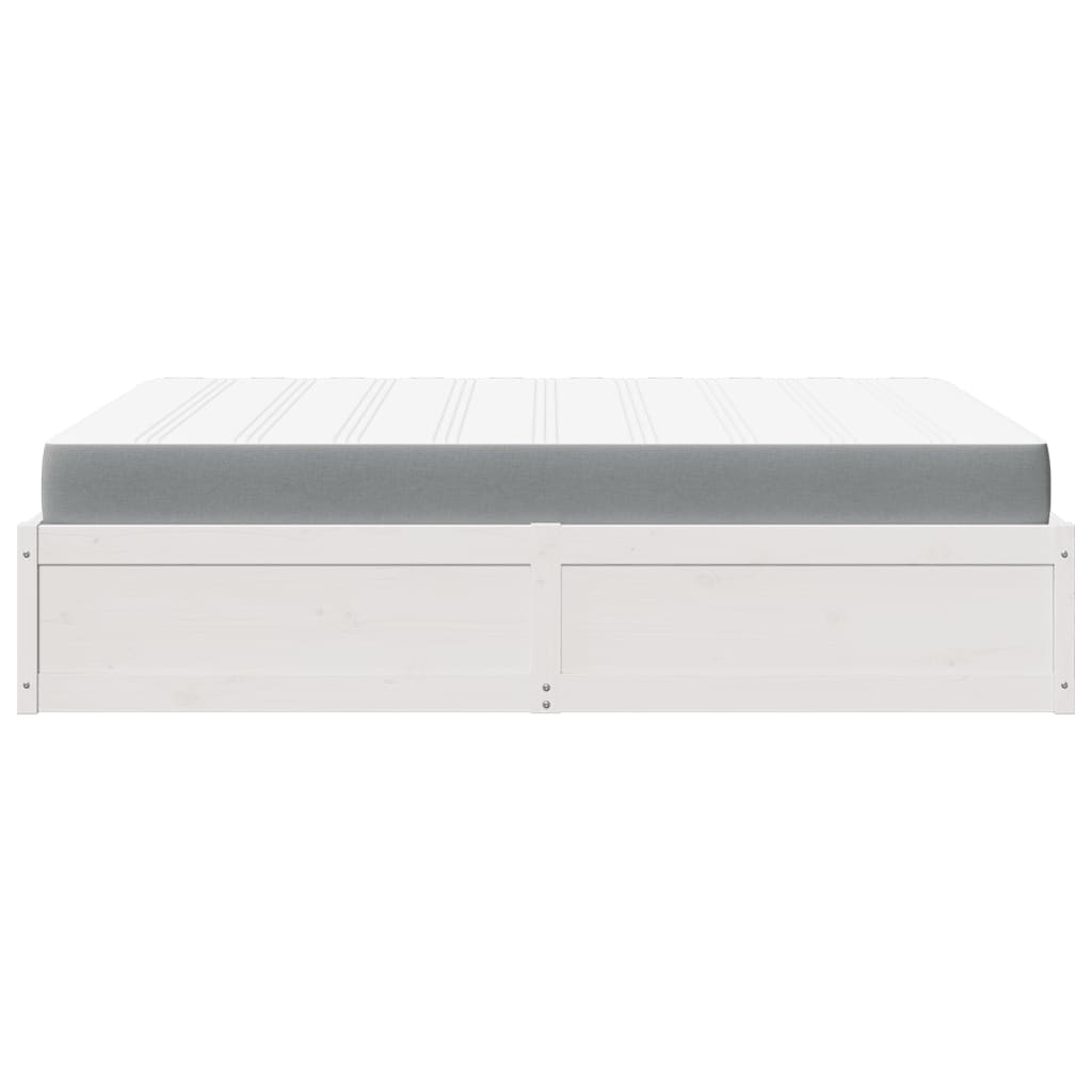 Bed met matras massief grenenhout wit 140x200 cm Bedden & bedframes | Creëer jouw Trendy Thuis | Gratis bezorgd & Retour | Trendy.nl