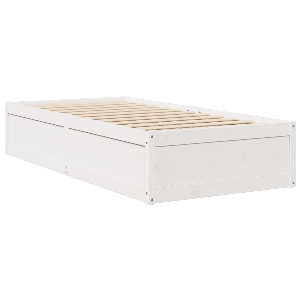 Bed met matras massief grenenhout wit 90x190 cm Bedden & bedframes | Creëer jouw Trendy Thuis | Gratis bezorgd & Retour | Trendy.nl