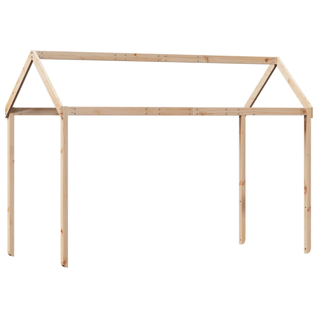 Halfhoogslaper met ladder en bedhuis grenenhout 90x190 cm Bedden & bedframes | Creëer jouw Trendy Thuis | Gratis bezorgd & Retour | Trendy.nl