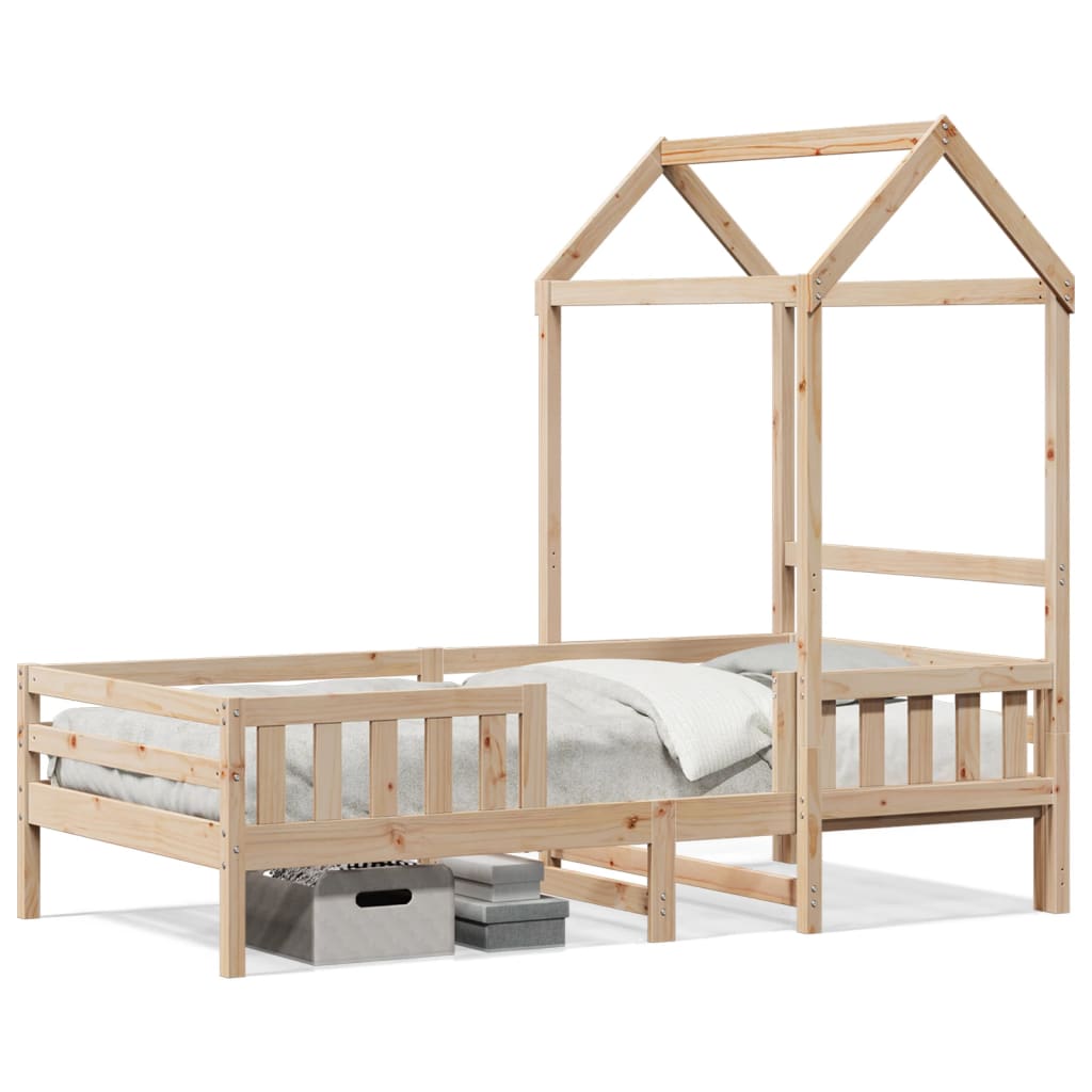 Bedframe met huisje massief grenenhout 90x190 cm