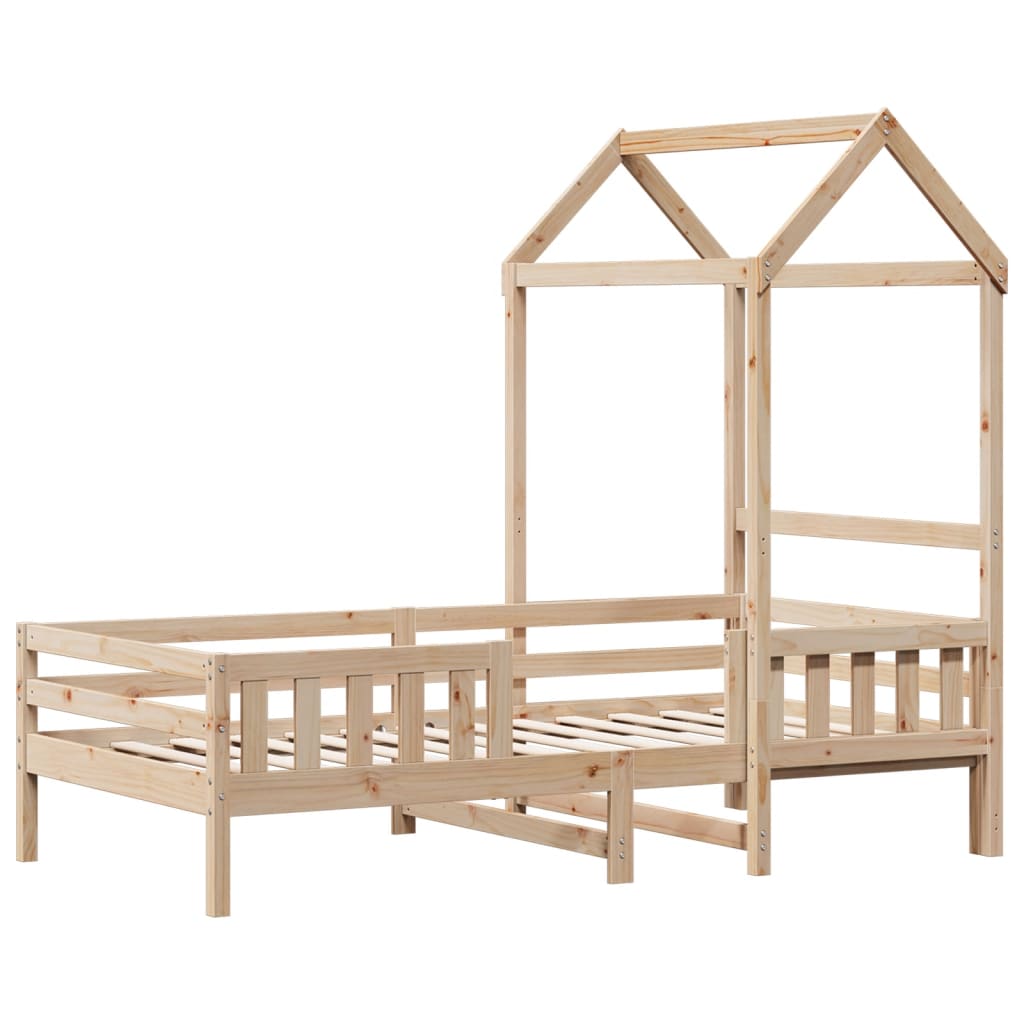 Bedframe met huisje massief grenenhout 90x190 cm