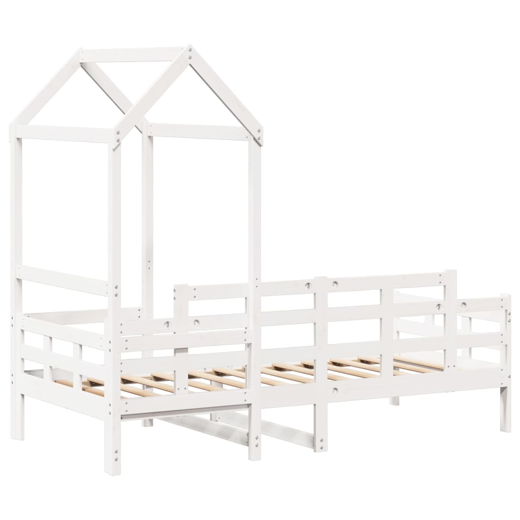 Slaapbank met huisje 90x200 cm massief grenenhout wit Bedden & bedframes | Creëer jouw Trendy Thuis | Gratis bezorgd & Retour | Trendy.nl