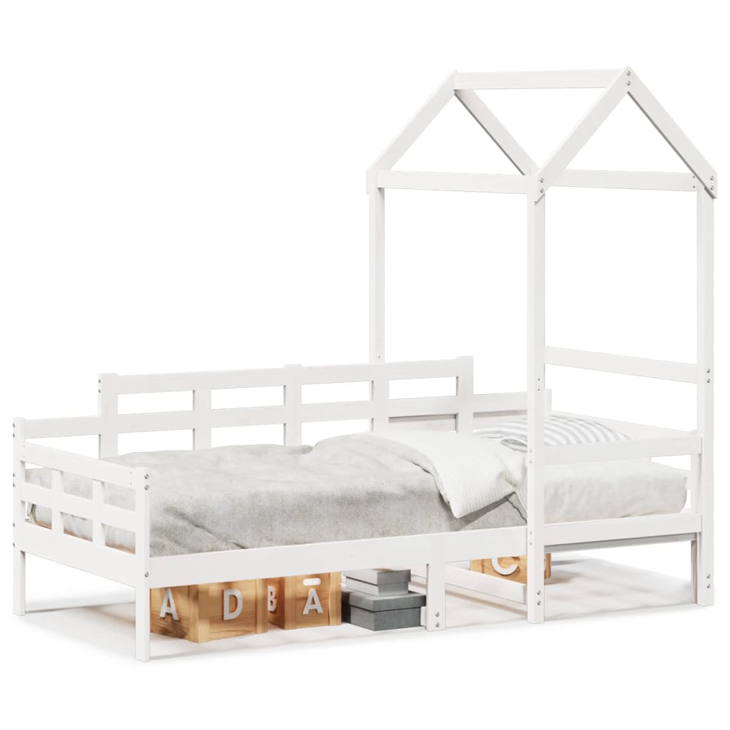 Slaapbank met huisje 90x200 cm massief grenenhout wit Bedden & bedframes | Creëer jouw Trendy Thuis | Gratis bezorgd & Retour | Trendy.nl