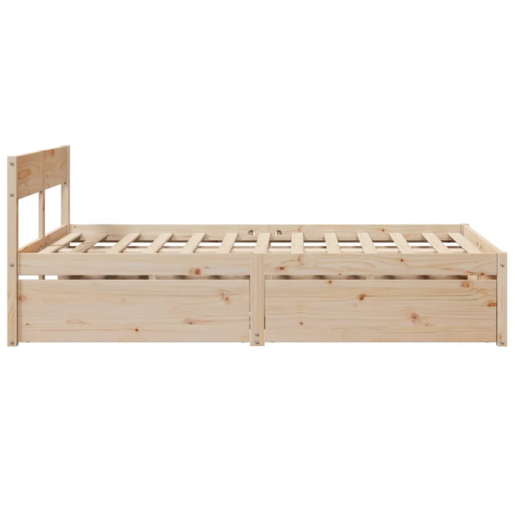 Bedframe met lades massief grenenhout 120x200 cm Bedden & bedframes | Creëer jouw Trendy Thuis | Gratis bezorgd & Retour | Trendy.nl