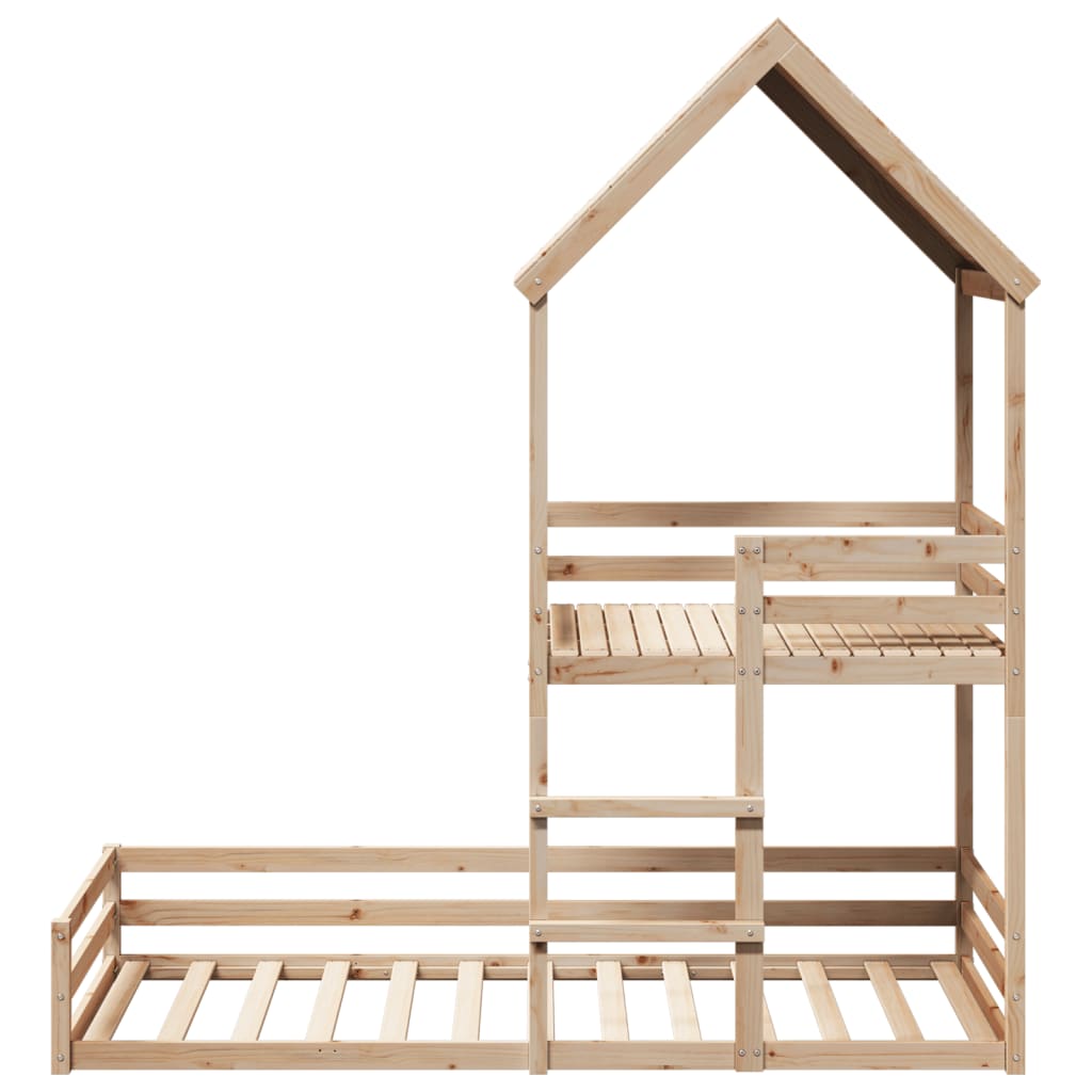 Kinderbed met huisje massief grenenhout 90x190 cm Bedden & bedframes | Creëer jouw Trendy Thuis | Gratis bezorgd & Retour | Trendy.nl