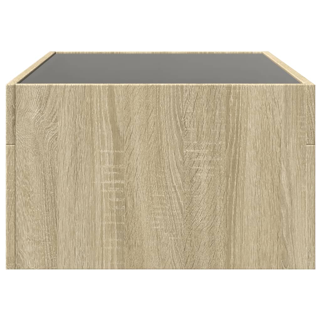 Salontafel met Infinity LED 90x50x30 cm sonoma eikenkleurig Salontafels | Creëer jouw Trendy Thuis | Gratis bezorgd & Retour | Trendy.nl