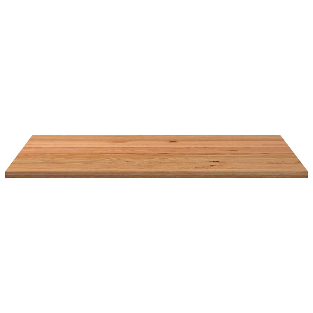 Bureaublad rechthoekig 180x120x4cm massief eikenhout lichtbruin