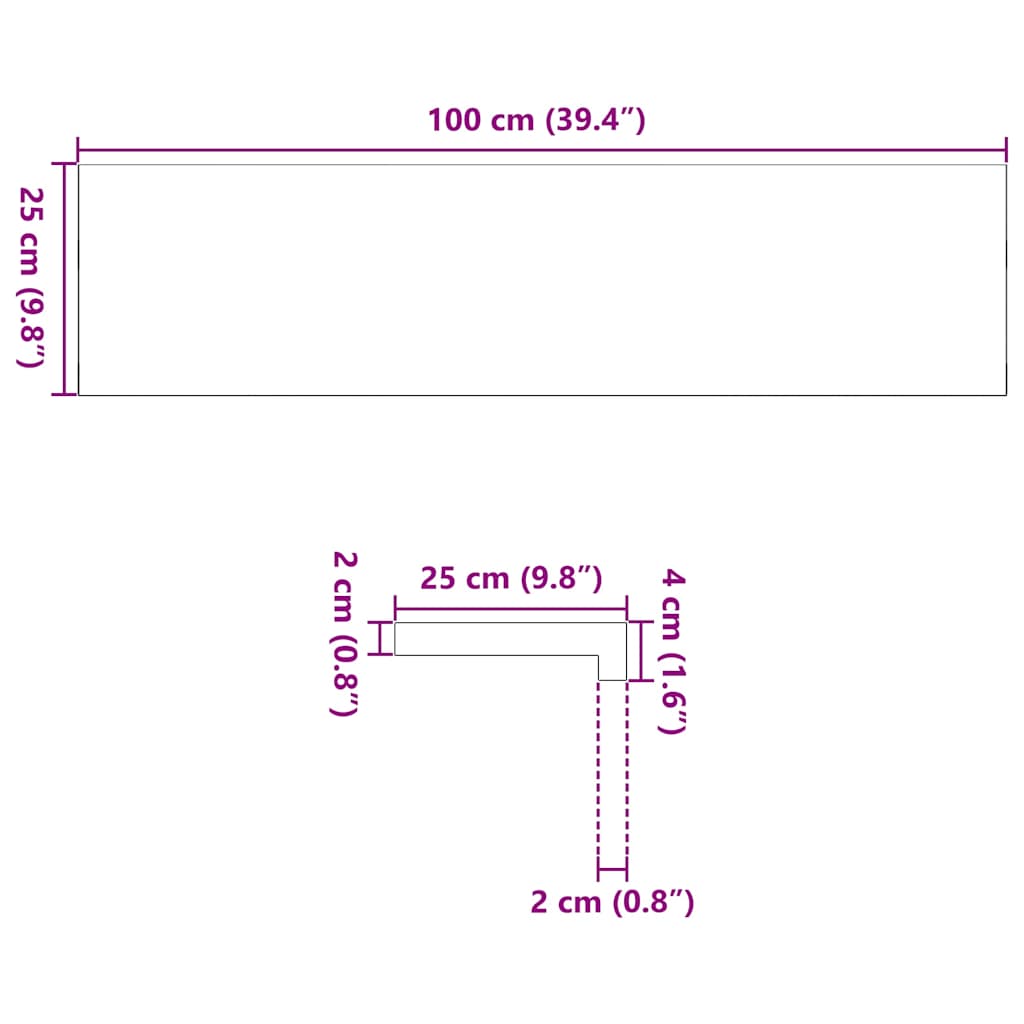 Traptreden 12 st 100x25x2 cm onbehandeld massief eikenhout