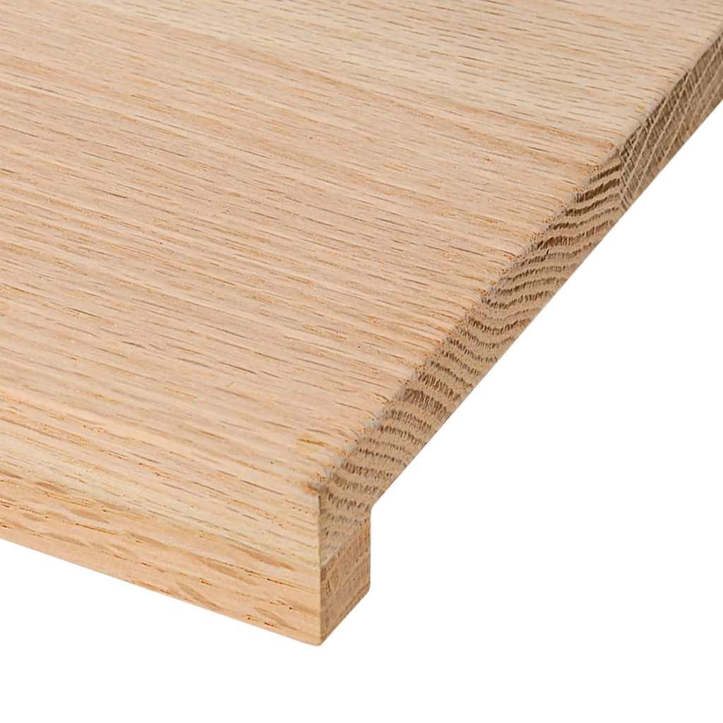 Traptreden 12 st 80x30x2 cm onbehandeld massief eikenhout