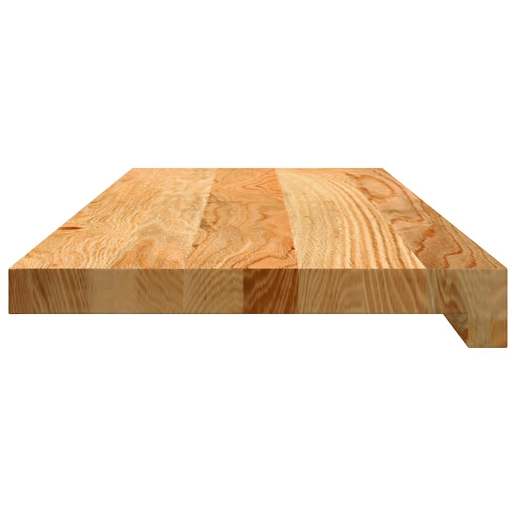 Traptreden 8 st 70x30x2 cm massief eikenhout lichtbruin