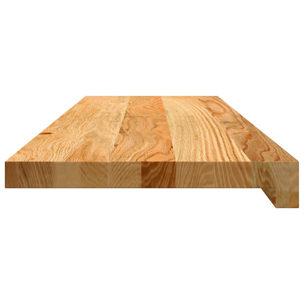 Traptreden 8 st 80x30x2 cm massief eikenhout lichtbruin