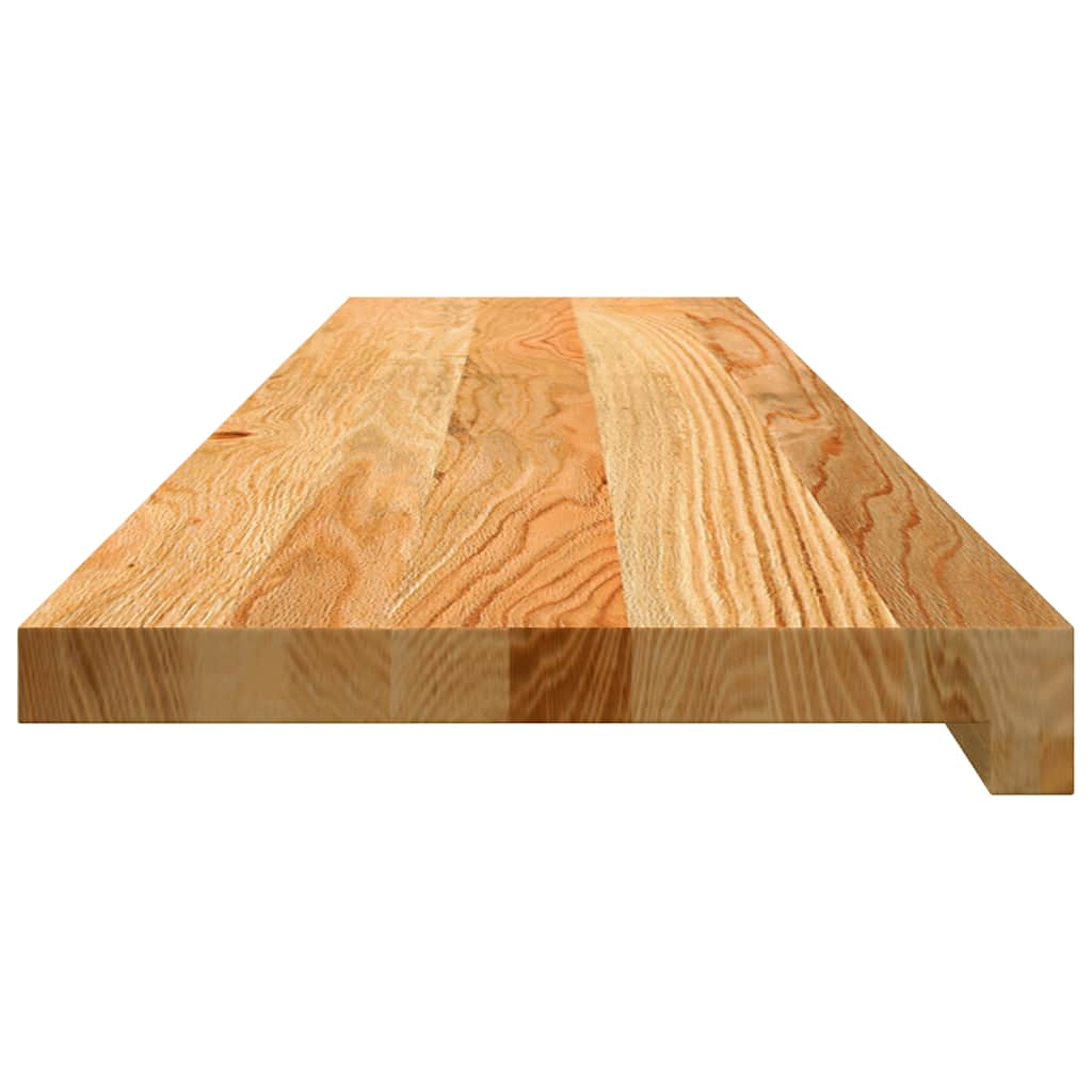 Traptreden 12 st 110x25x2 cm massief eikenhout lichtbruin