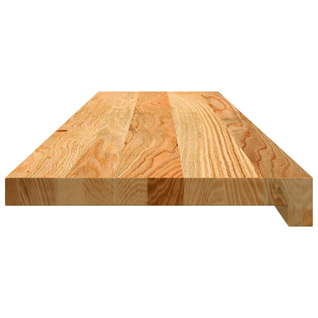 Traptreden 20 st 100x30x2 cm massief eikenhout lichtbruin