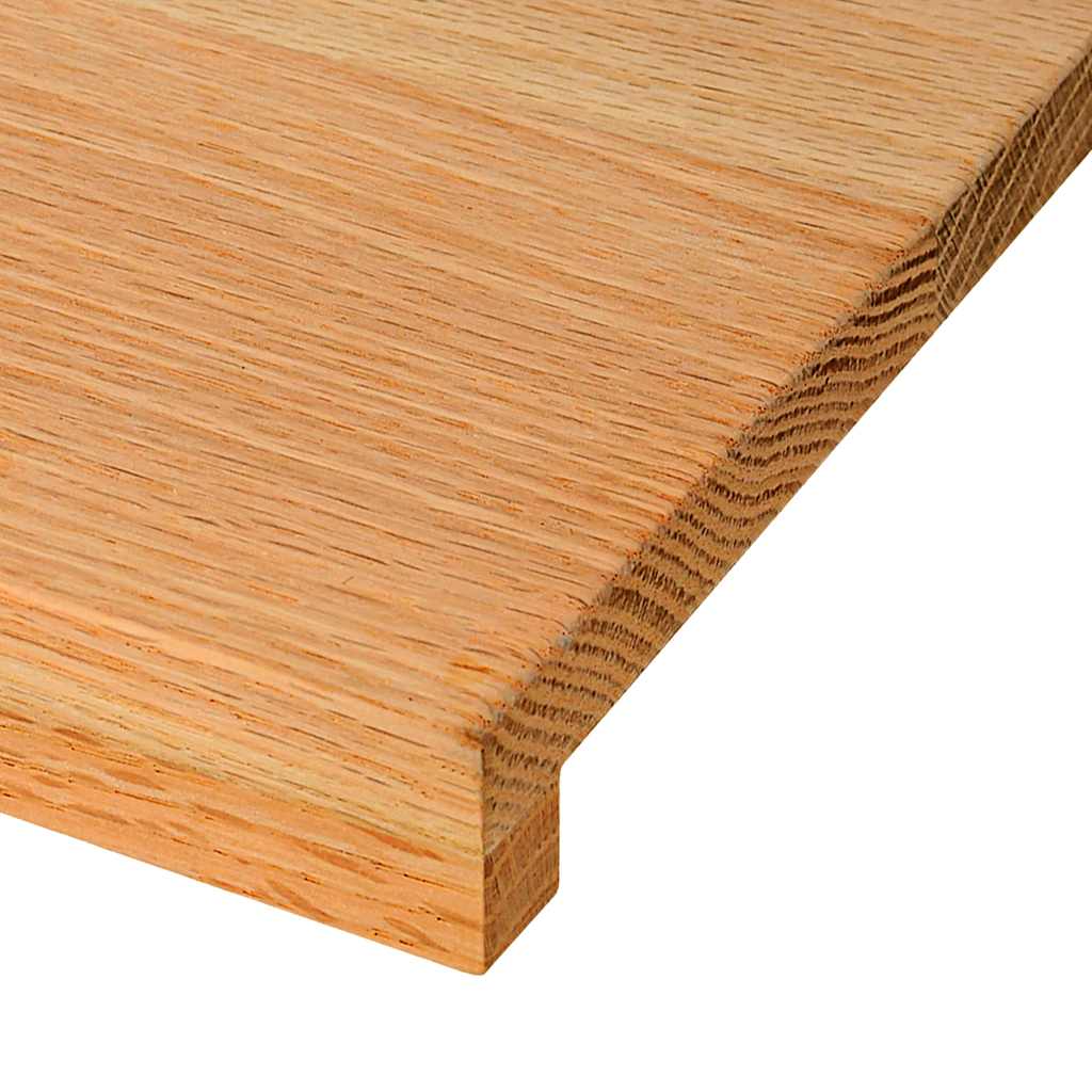 Traptreden 20 st 100x30x2 cm massief eikenhout lichtbruin