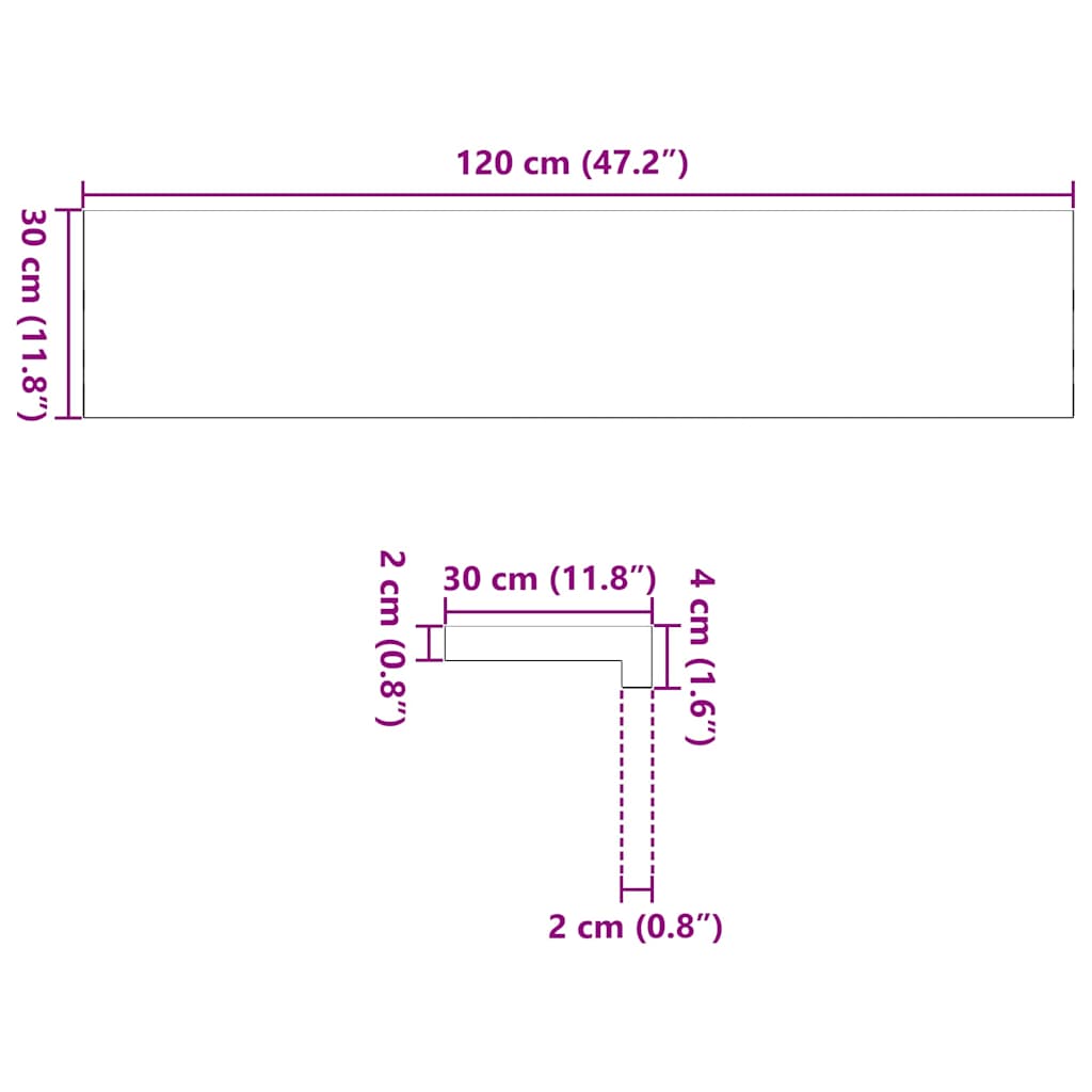 Traptreden 20 st 120x30x2 cm massief eikenhout lichtbruin