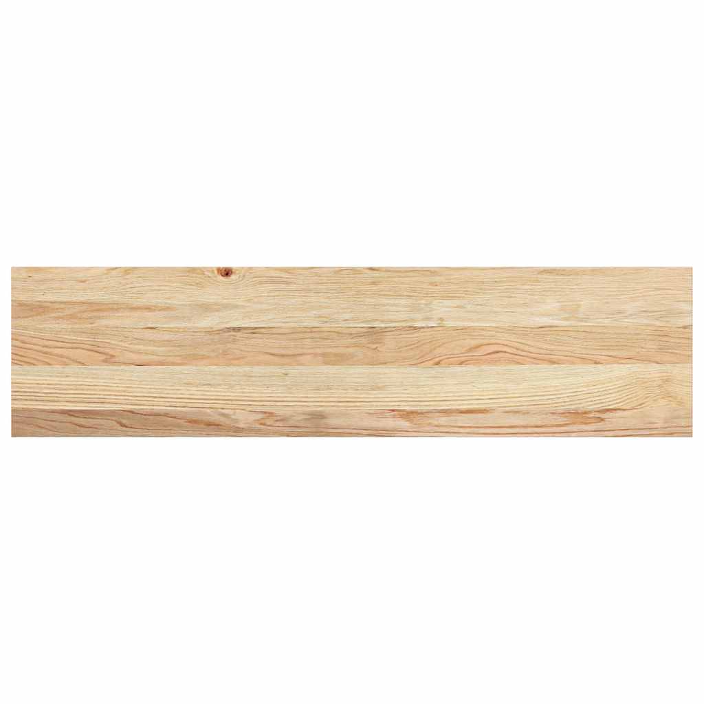 Traptreden 2 st 100x25x2 cm onbehandeld massief eikenhout