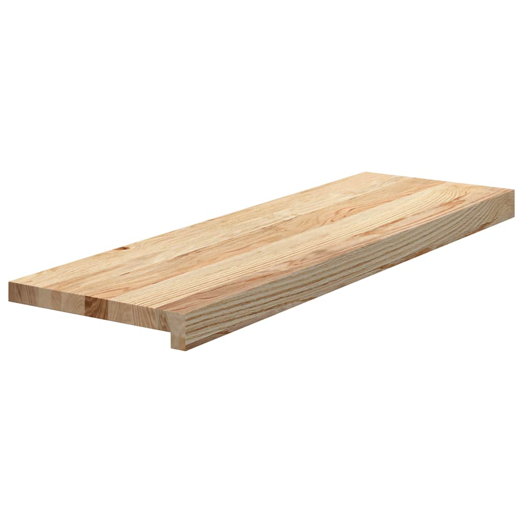 Traptreden 2 st 80x30x2 cm onbehandeld massief eikenhout