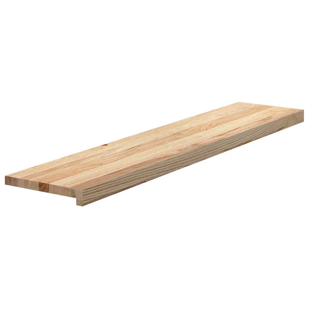 Traptreden 2 st 120x30x2 cm onbehandeld massief eikenhout