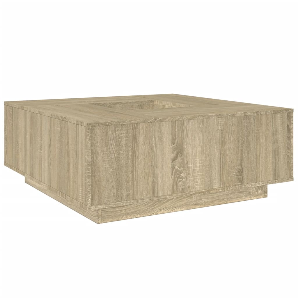 Salontafel 100x100x40 cm bewerkt hout sonoma eikenkleurig Salontafels | Creëer jouw Trendy Thuis | Gratis bezorgd & Retour | Trendy.nl