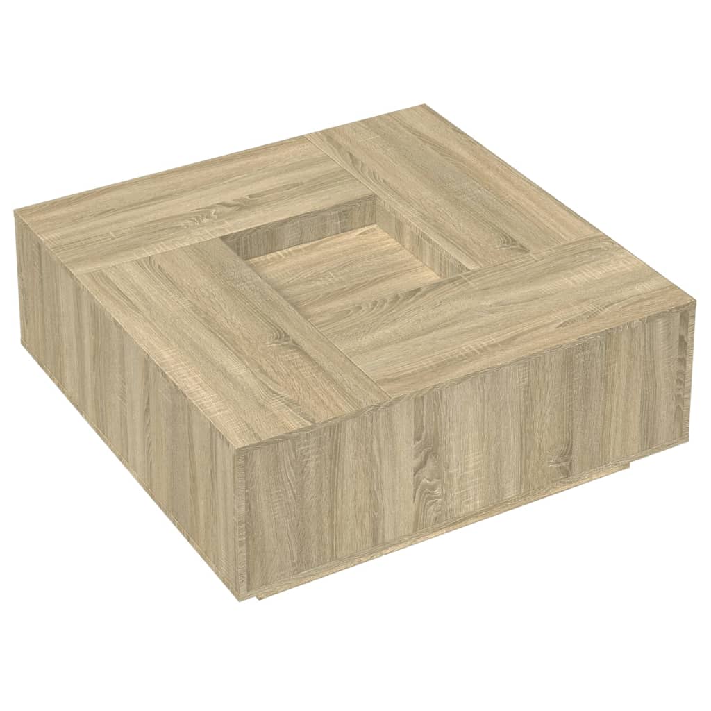 Salontafel 100x100x40 cm bewerkt hout sonoma eikenkleurig Salontafels | Creëer jouw Trendy Thuis | Gratis bezorgd & Retour | Trendy.nl