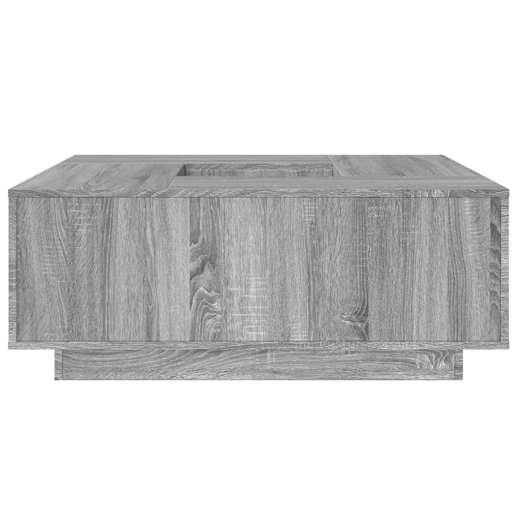 Salontafel 100x100x40 cm bewerkt hout grijs sonoma eikenkleurig Salontafels | Creëer jouw Trendy Thuis | Gratis bezorgd & Retour | Trendy.nl