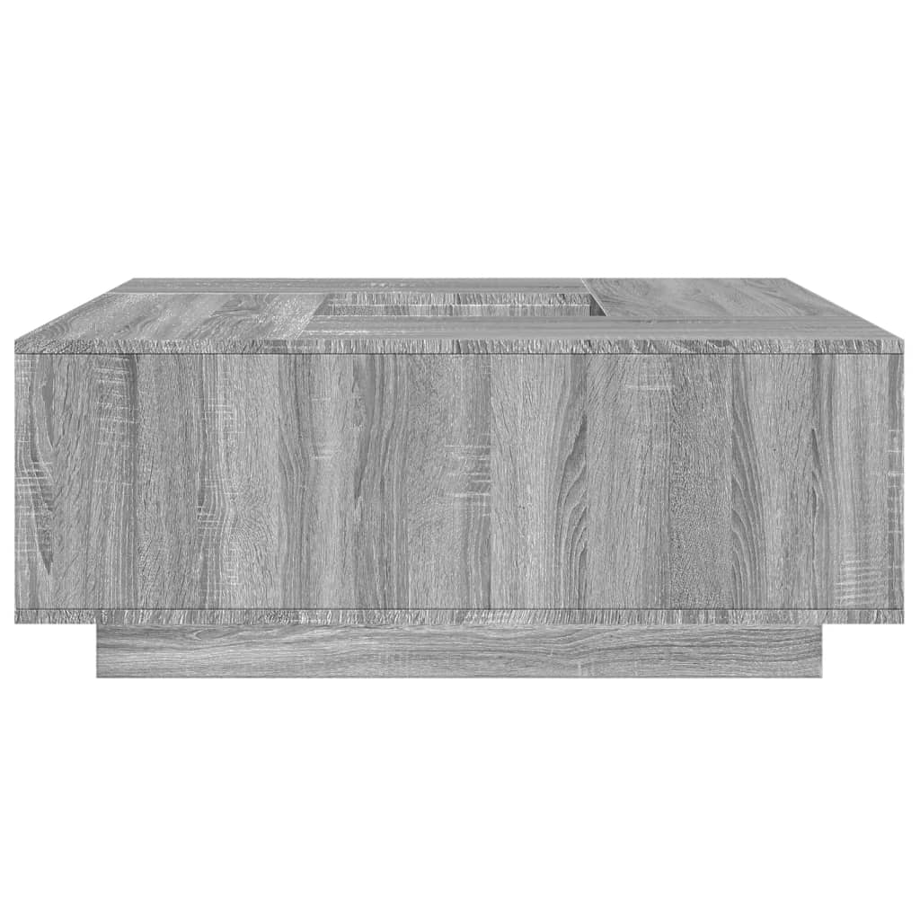 Salontafel 100x100x40 cm bewerkt hout grijs sonoma eikenkleurig Salontafels | Creëer jouw Trendy Thuis | Gratis bezorgd & Retour | Trendy.nl