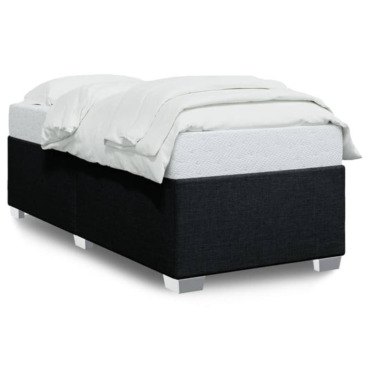 Bedframe stof zwart 100x200 cm Bedden & bedframes | Creëer jouw Trendy Thuis | Gratis bezorgd & Retour | Trendy.nl