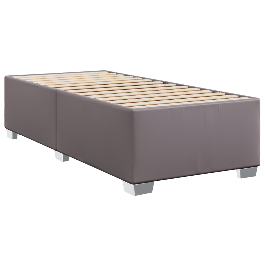 Bedframe kunstleer grijs 90x190 cm Bedden & bedframes | Creëer jouw Trendy Thuis | Gratis bezorgd & Retour | Trendy.nl