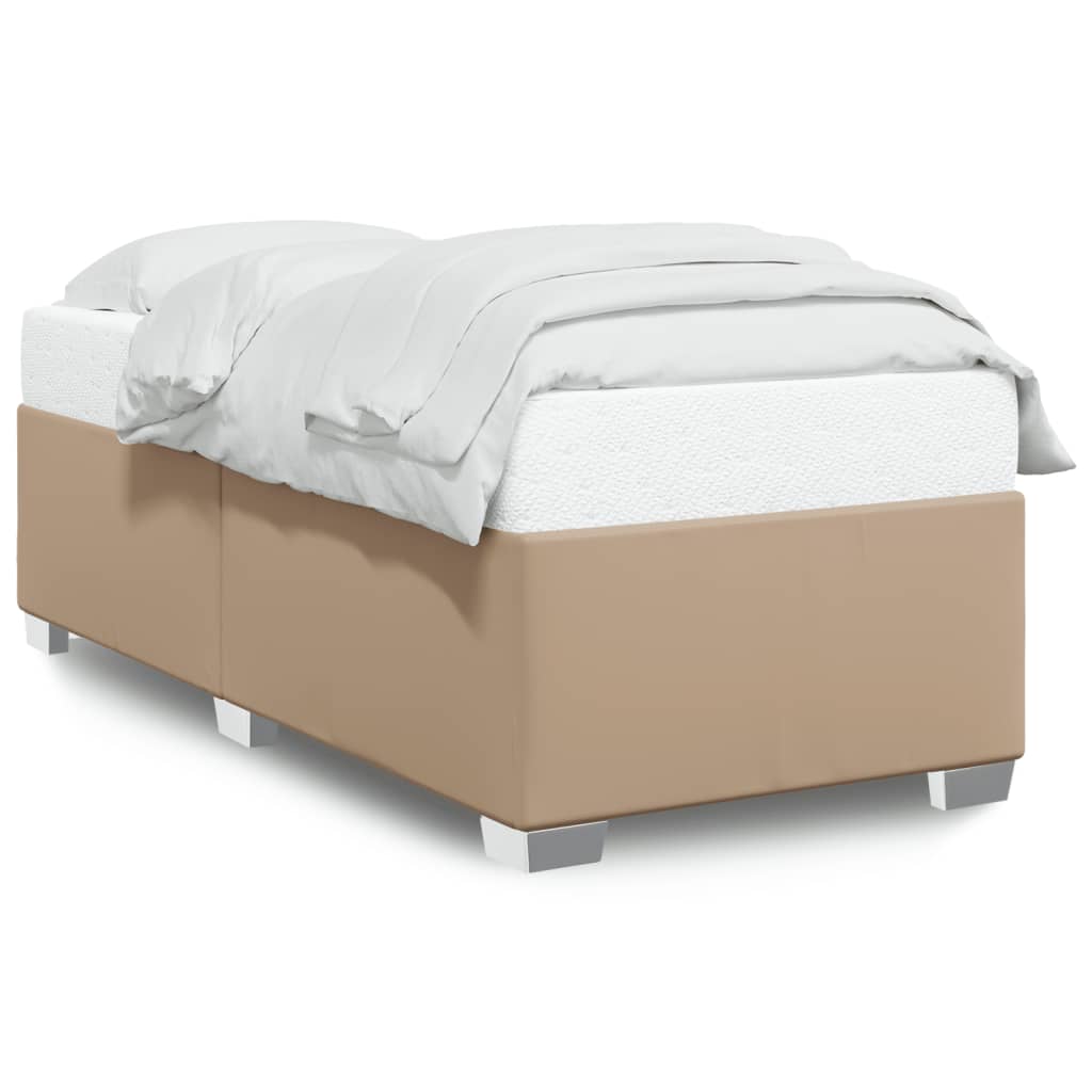 Bedframe kunstleer cappuccinokleurig 90x190 cm Bedden & bedframes | Creëer jouw Trendy Thuis | Gratis bezorgd & Retour | Trendy.nl