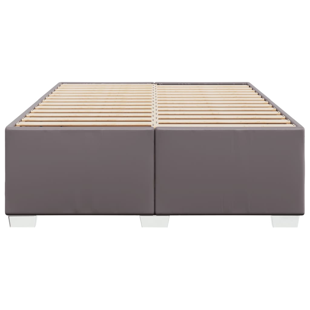 Bedframe kunstleer grijs 140x190 cm Bedden & bedframes | Creëer jouw Trendy Thuis | Gratis bezorgd & Retour | Trendy.nl