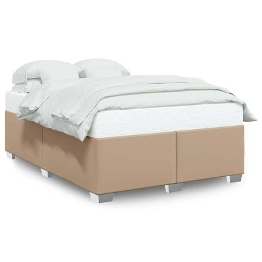 Bedframe kunstleer cappuccinokleurig 140x190 cm Bedden & bedframes | Creëer jouw Trendy Thuis | Gratis bezorgd & Retour | Trendy.nl