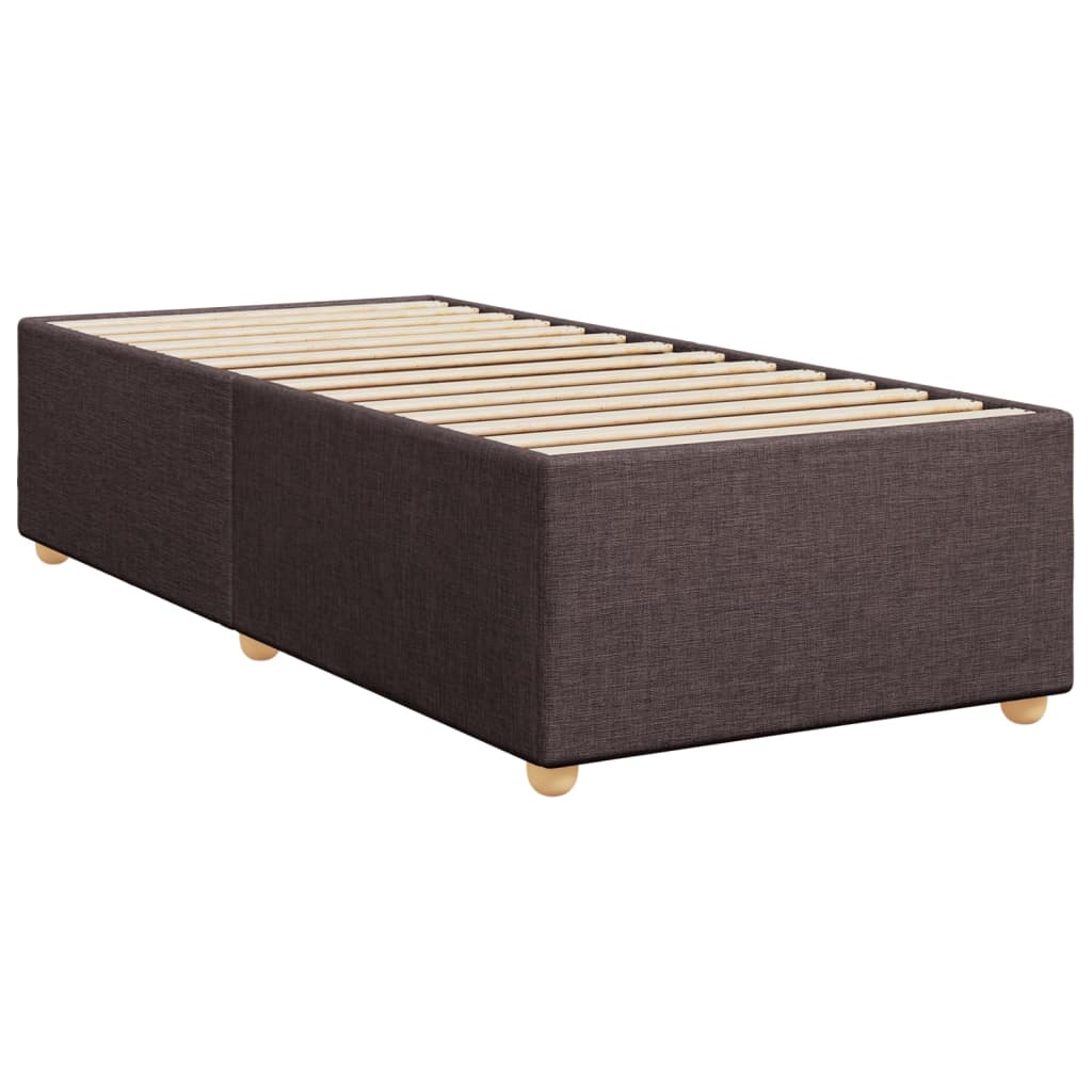 Bedframe stof donkerbruin 80x200 cm Bedden & bedframes | Creëer jouw Trendy Thuis | Gratis bezorgd & Retour | Trendy.nl