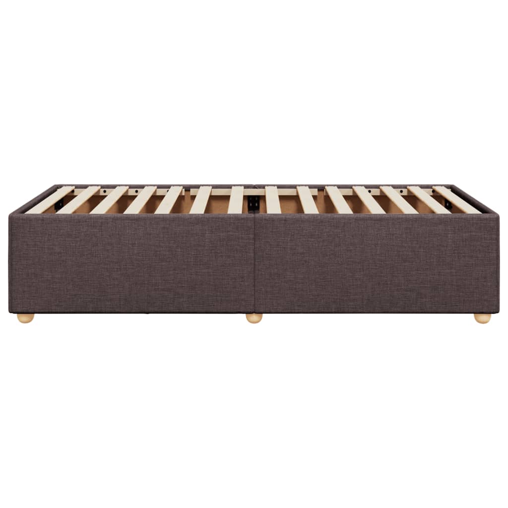 Bedframe stof donkerbruin 80x200 cm Bedden & bedframes | Creëer jouw Trendy Thuis | Gratis bezorgd & Retour | Trendy.nl