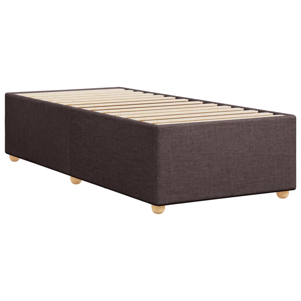 Bedframe stof donkerbruin 80x200 cm Bedden & bedframes | Creëer jouw Trendy Thuis | Gratis bezorgd & Retour | Trendy.nl