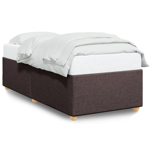 Bedframe stof donkerbruin 80x200 cm Bedden & bedframes | Creëer jouw Trendy Thuis | Gratis bezorgd & Retour | Trendy.nl