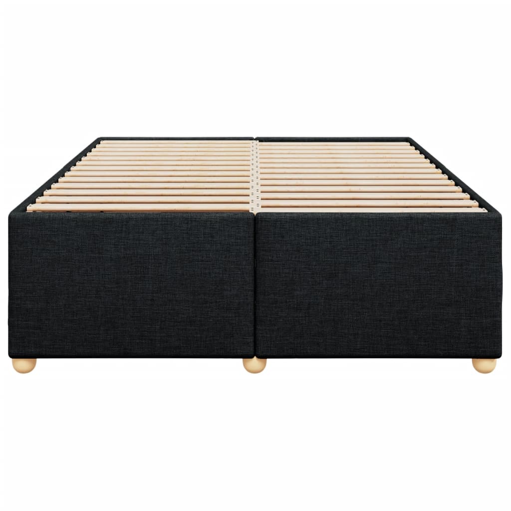 Bedframe zonder matras stof zwart 140x190 cm Bedden & bedframes | Creëer jouw Trendy Thuis | Gratis bezorgd & Retour | Trendy.nl