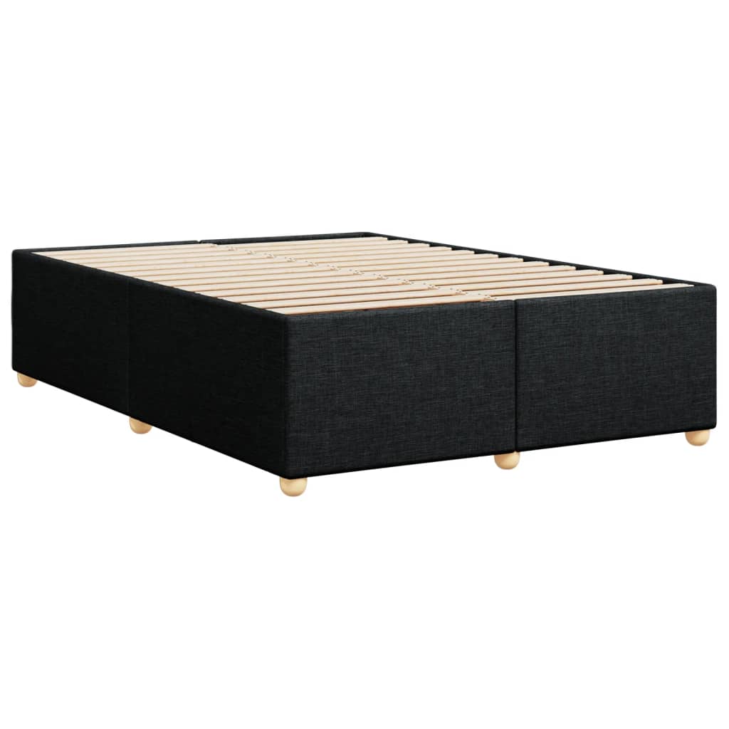 Bedframe zonder matras stof zwart 140x190 cm Bedden & bedframes | Creëer jouw Trendy Thuis | Gratis bezorgd & Retour | Trendy.nl