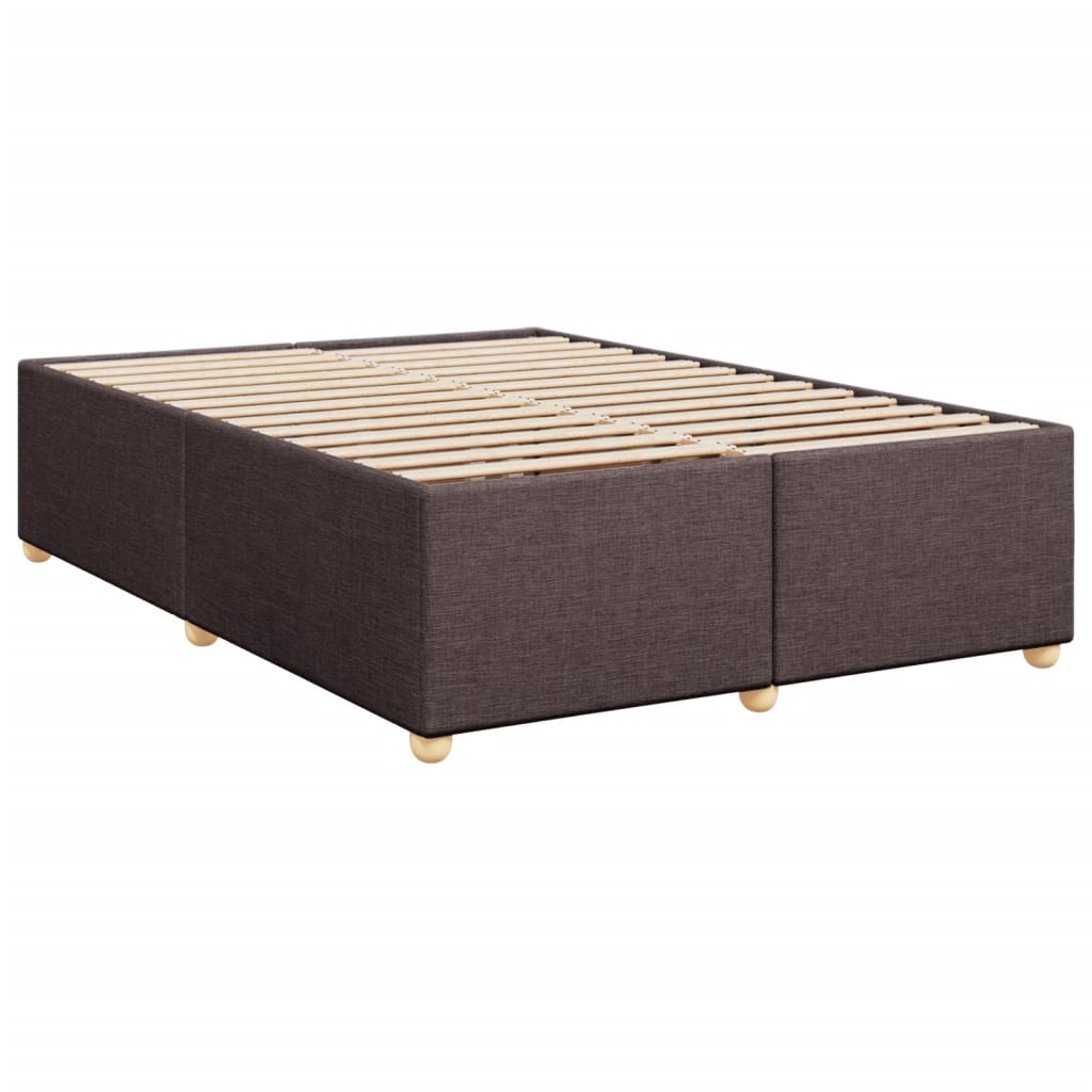 Bedframe zonder matras stof donkerbruin 140x190 cm Bedden & bedframes | Creëer jouw Trendy Thuis | Gratis bezorgd & Retour | Trendy.nl