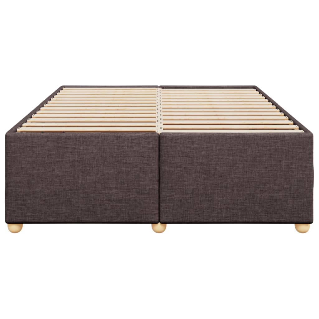 Bedframe zonder matras stof donkerbruin 140x190 cm Bedden & bedframes | Creëer jouw Trendy Thuis | Gratis bezorgd & Retour | Trendy.nl