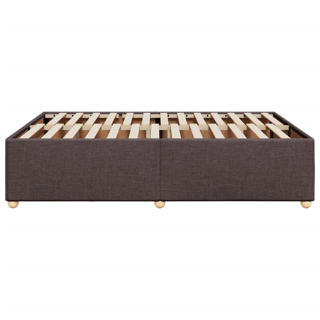 Bedframe zonder matras stof donkerbruin 140x190 cm Bedden & bedframes | Creëer jouw Trendy Thuis | Gratis bezorgd & Retour | Trendy.nl