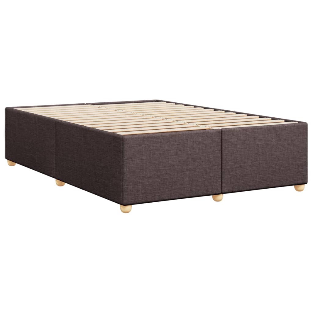 Bedframe zonder matras stof donkerbruin 140x190 cm Bedden & bedframes | Creëer jouw Trendy Thuis | Gratis bezorgd & Retour | Trendy.nl