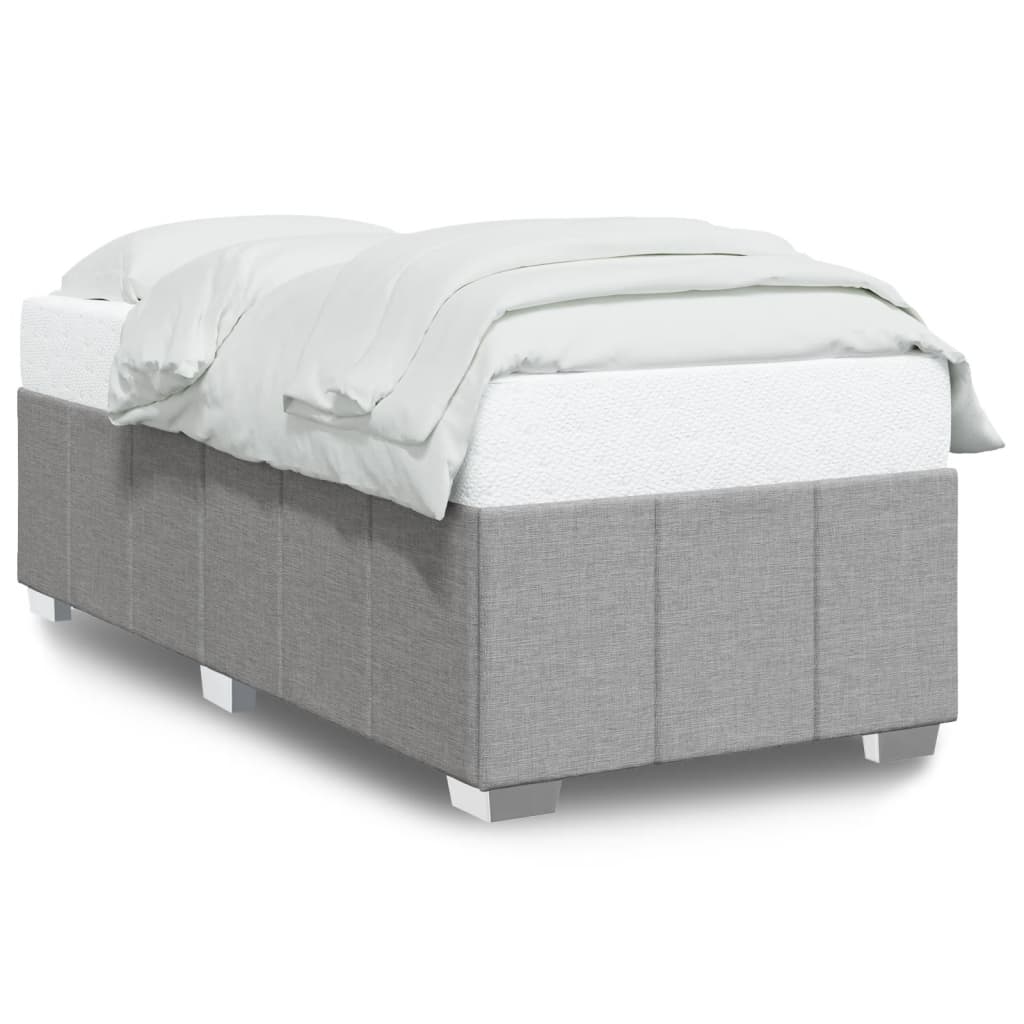 Bedframe stof lichtgrijs 90x190 cm Bedden & bedframes | Creëer jouw Trendy Thuis | Gratis bezorgd & Retour | Trendy.nl