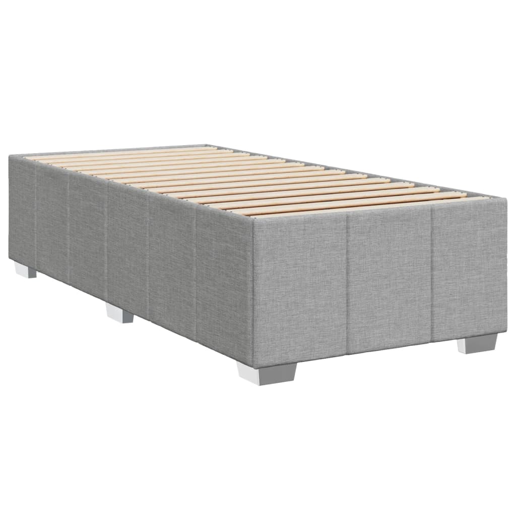 Bedframe stof lichtgrijs 90x190 cm Bedden & bedframes | Creëer jouw Trendy Thuis | Gratis bezorgd & Retour | Trendy.nl