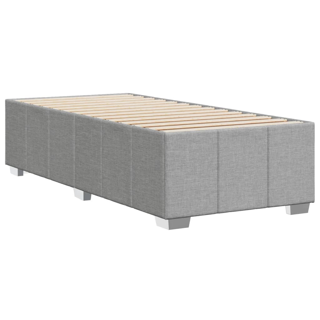 Bedframe stof lichtgrijs 90x190 cm Bedden & bedframes | Creëer jouw Trendy Thuis | Gratis bezorgd & Retour | Trendy.nl