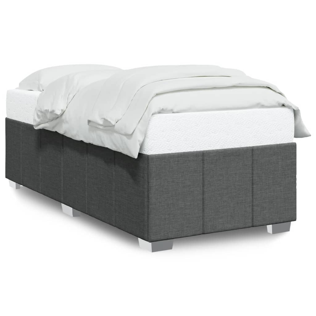 Bedframe stof donkergrijs 90x190 cm Bedden & bedframes | Creëer jouw Trendy Thuis | Gratis bezorgd & Retour | Trendy.nl