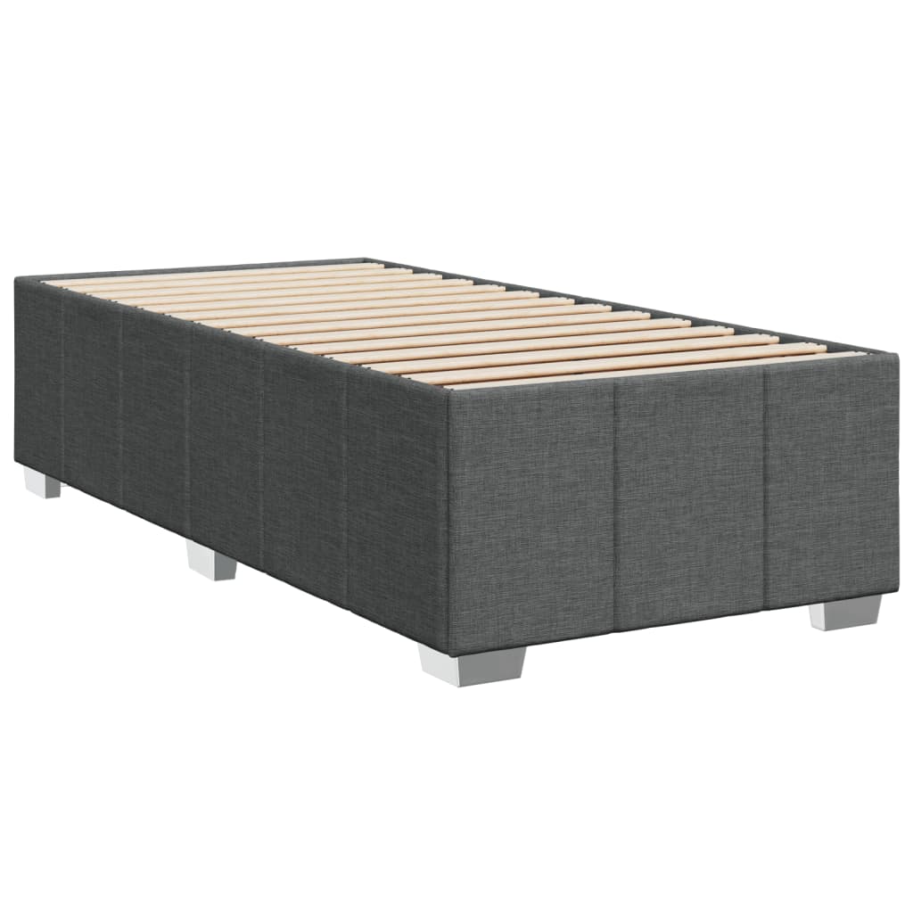 Bedframe stof donkergrijs 90x190 cm Bedden & bedframes | Creëer jouw Trendy Thuis | Gratis bezorgd & Retour | Trendy.nl