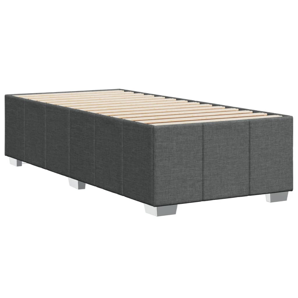 Bedframe stof donkergrijs 90x190 cm Bedden & bedframes | Creëer jouw Trendy Thuis | Gratis bezorgd & Retour | Trendy.nl