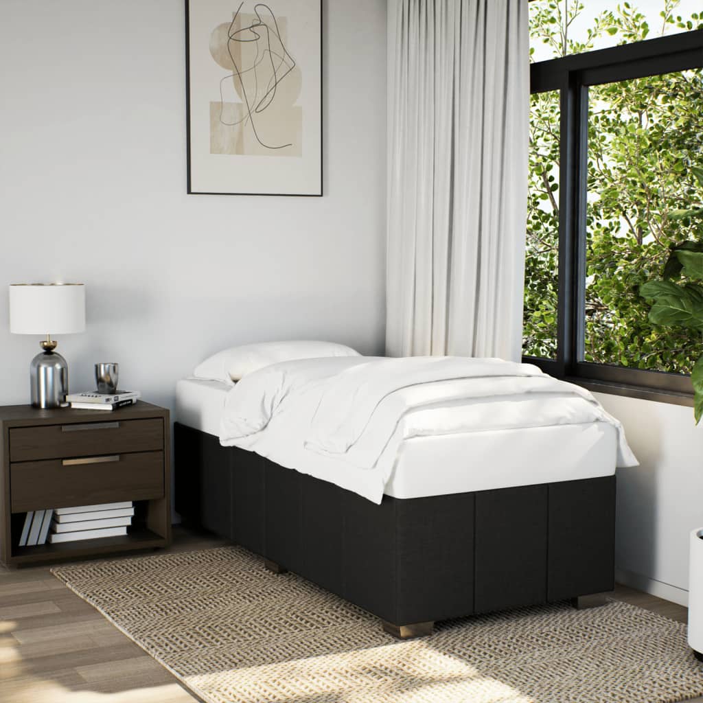 Bedframe stof zwart 90x190 cm Bedden & bedframes | Creëer jouw Trendy Thuis | Gratis bezorgd & Retour | Trendy.nl