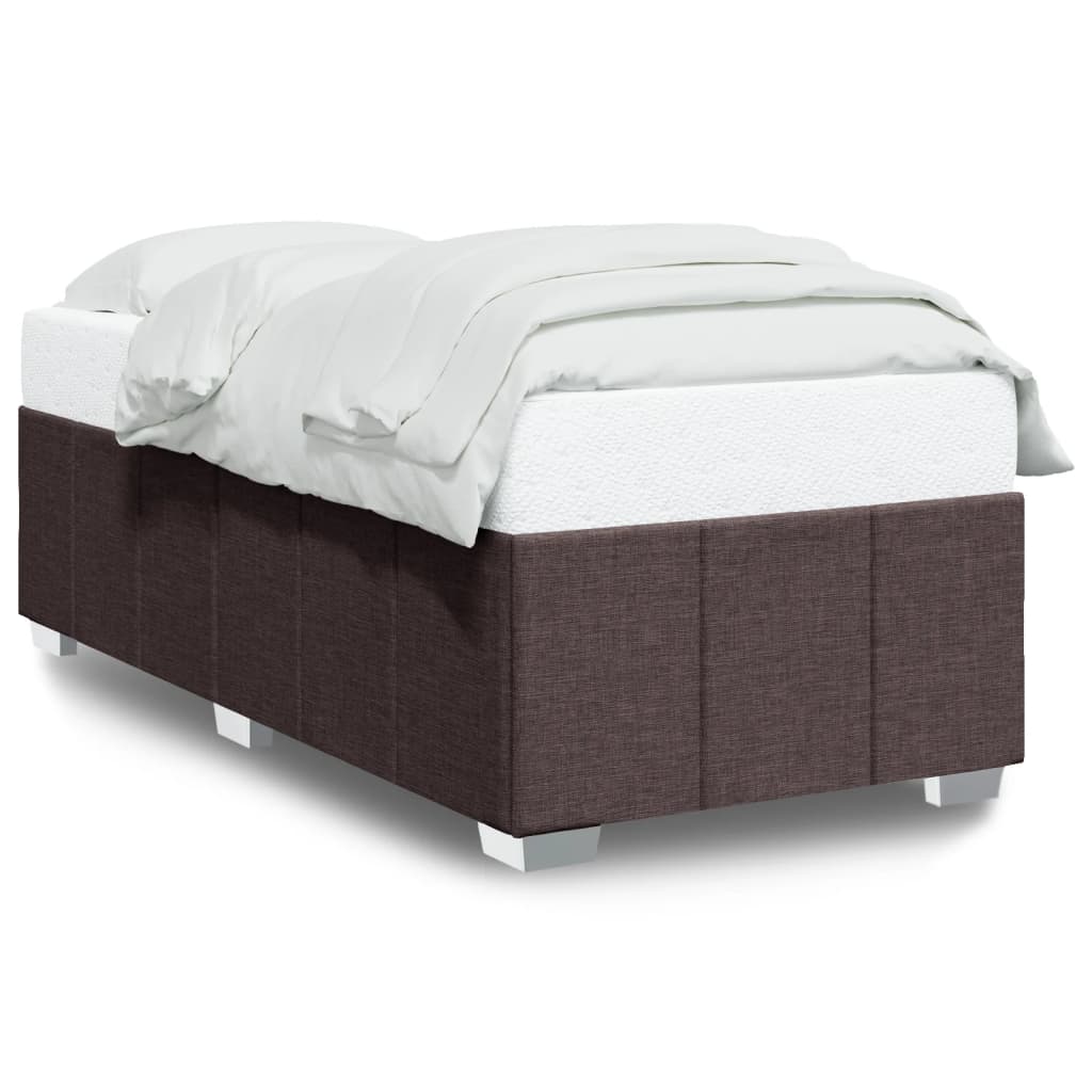 Bedframe stof donkerbruin 90x190 cm Bedden & bedframes | Creëer jouw Trendy Thuis | Gratis bezorgd & Retour | Trendy.nl