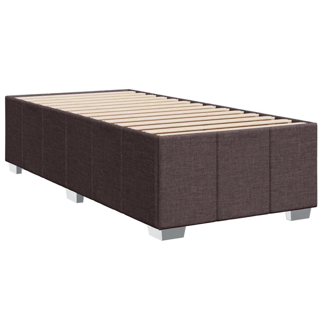 Bedframe stof donkerbruin 90x190 cm Bedden & bedframes | Creëer jouw Trendy Thuis | Gratis bezorgd & Retour | Trendy.nl